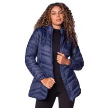 Jaqueta Puffer Feminina Sea Surf Alongada Marinho