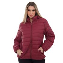 Jaqueta Puffer Feminino Casaco Gominhos Moda Inverno Com Capuz Super Comfort Estilo Tendência Fashion Luxo