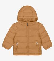 Jaqueta Puffer Infantil com Capuz Trick Nick Marrom