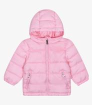 Jaqueta Puffer Infantil com Capuz Trick Nick Rosa