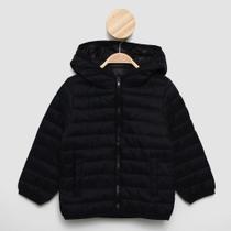 Jaqueta Puffer Infantil Hering Kids Básica com Capuz