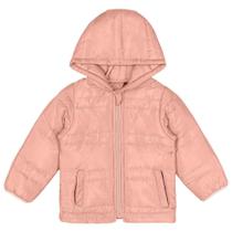 Jaqueta Puffer Infantil Kyly Básica com Capuz Menina Jaqueta Puffer Infantil Kyly Básica com Capuz Menina