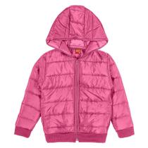 Jaqueta Puffer Infantil Kyly Básica com Capuz