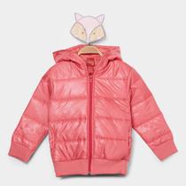 Jaqueta Puffer Infantil Kyly Capuz Menina