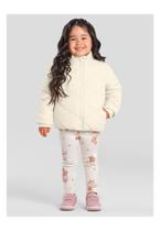 Jaqueta Puffer Infantil Menina Matelassê Brandili