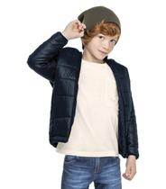 Jaqueta Puffer Infantil Trick Nick Azul Jaqueta Puffer Infantil Trick Nick Azul
