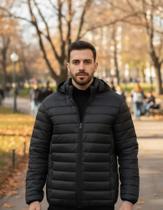 Jaqueta Puffer Masculina Bobojaco Capuz Removível 40500144 Jaqueta Puffer Masculina Bobojaco Capuz Removível 40500144