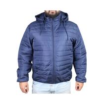 Jaqueta Puffer Masculina Bobojaco Plus Size Capuz Removível - Mons