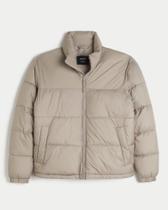 Jaqueta Puffer Masculina HOO Boxy Bege
