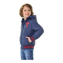 Jaqueta Puffer Masculina Infantil E Juvenil Com Capuz Removível