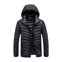 Jaqueta Puffer Matelassê Masculina Capuz Removivel