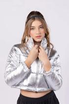 Jaqueta Puffer Metalic Tam16 Menina Jaqueta Puffer Metalic Tam16 Menina