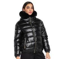 Jaqueta Puffer Metalizada Feminina Facinelli 620277