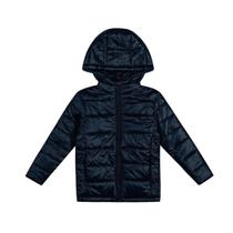 Jaqueta Puffer Roupa Infantil Bobojaco Confortável Quentinho Com Capuz Proteção Para Frio