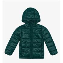 Jaqueta Puffer Roupa Infantil Bobojaco Confortável Quentinho Com Capuz Proteção Para Frio