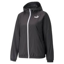 Jaqueta Puma Corta-Vento Ess Solid Feminino - Preto e Branco