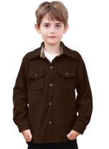 Jaqueta SANGTREE Corduroy Casual de Manga Comprida Masculina Marrom Jaqueta SANGTREE Corduroy Casual de Manga Comprida Masculina Marrom