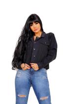 Jaqueta Sarja Feminina Preta