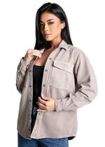 Jaqueta Sarja Sawary - 281505 Bege G Jaqueta Sarja Sawary - 281505 Bege G