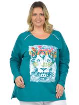 Jaqueta show moletinho plus size fenomenal