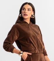 Jaqueta Slim Size Com Capuz em Plush