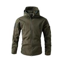 Jaqueta Softshell Masculina De Inverno Com Forro De Lã, À Prova De Vento, Para Pesca, Caminhada,