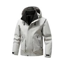 Jaqueta Softshell Masculina Impermeável Com Capuz, Corta-Vento Leve Para Caminhada E Acampamento,