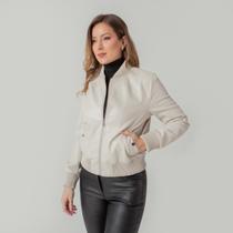Jaqueta susie bomber couro feminino Jaqueta susie bomber couro feminino