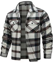 Jaqueta TACVASEN Thermal Plaid Flannel para homens Jaqueta TACVASEN Thermal Plaid Flannel para homens