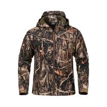 Jaqueta Tática Camuflada Masculina Impermeável Com Capuz De Fleece Quente Para Caça, Atividades Ao Jaqueta Tática Camuflada Masculina Impermeável Com Capuz De Fleece Quente Para Caça, Atividades Ao