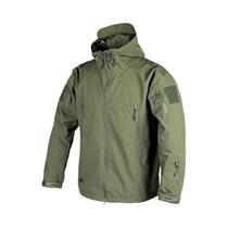 Jaqueta Tática Impermeável Masculina Com Capuz, Casaco De Caminhada Em Soft Shell Com Zíper Jaqueta Tática Impermeável Masculina Com Capuz, Casaco De Caminhada Em Soft Shell Com Zíper