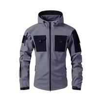 Jaqueta Tática Masculina De Fleece Para Outono E Inverno Com Capuz Para Camping, Hiking, Trekking,