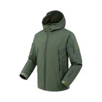 Jaqueta Tática Militar Masculina Em Soft Shell Com Capuz, À Prova De Vento E Água, Casaco Bomber De