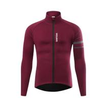 Jaqueta Térmica Masculina Para Ciclismo De Inverno Com Forro De Lã, Manga Longa, À Prova De Vento,