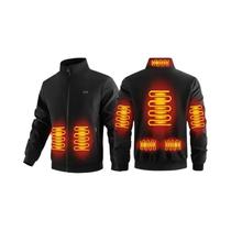 Jaqueta Térmica Unissex De Inverno Em Fleece Polar Com Aquecimento Inteligente De 8 Zonas Casaco