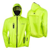 Jaqueta Texx Corta Vento Verde Neon V2 Impermeável Moto Ciclismo Leve com Estilo