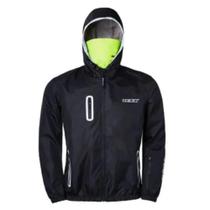 Jaqueta Texx Impermeável Corta Vento(Tam. 4XL) Neon Preto C/ Balaclava - TEXX