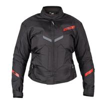 Jaqueta Texx New Strike V3 Feminina Preta Vermelha S