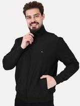 Jaqueta Tommy Hilfiger Essential Intechno Mix Zip Preto Tamanho:S/P