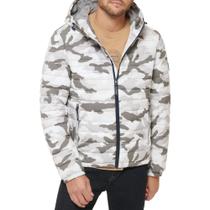 Jaqueta Tommy Hilfiger Stretch Poly com Capuz - Embalável - Branca e Camuflada