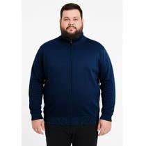 Jaqueta Tricot Masculina Com Zíper Plus Size Delkor