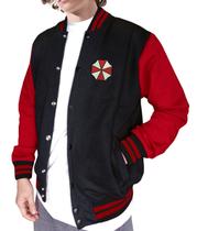 Jaqueta Umbrella Corporation Resident Evil Bordado Moletom Bomber Gamer - Panda Nerd