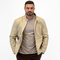 Jaqueta Vilejack em P.u Caban Forrada Masculina Jaqueta Vilejack em P.u Caban Forrada Masculina