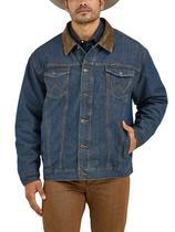 Jaqueta Wrangler Cowboy Cut Western Forrada Jeans e Cobertor Masculino