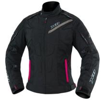 Jaqueta X11 Evo3 100% Impermeável Preto/Rosa Motoqueiro Moto Motociclista