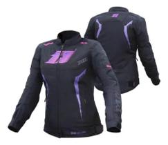 Jaqueta X11 One Sport Sporadic Feminina Preto Rosa e Roxo Tamanho:P Jaqueta X11 One Sport Sporadic Feminina Preto Rosa e Roxo Tamanho:P