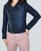 Jaqueta Ziper 84% ALGODÃO, 14% POLIESTER E 2% ELASTANO Blufera Jeans 1851-1