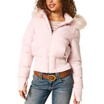 Jaqueta Zoziiee Winter Warm Acolchoada Puffer Bomber Coat Feminina