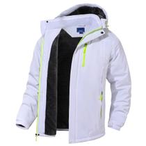 Jaquetas brancas de inverno Rapoo para homens Casacos de inverno para homens impermeáveis à chuva, corta-vento, lã, esqui quente, neve, softshell, casacos brancos 2GG Jaquetas brancas de inverno Rapoo para homens Casacos de inverno para homens impermeáveis à chuva, corta-vento, lã, esqui quente, neve, softshell, casacos brancos 2GG