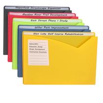 Jaquetas de arquivo C-Line Write-On Poly Straight Tab Letter, pacote com 25 Jaquetas de arquivo C-Line Write-On Poly Straight Tab Letter, pacote com 25
